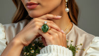 Discover the Timeless Beauty of Moss Agate Engagement Rings: A Unique Choice for Your Special Day