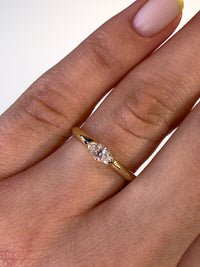 0.25 Carat Marquise Diamond Ring in 14K Yellow Gold