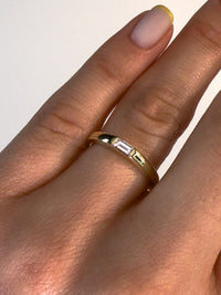 0.20 Carat Minimalist Baguette Diamond Ring in 14K Yellow Gold