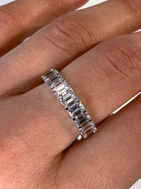 Emerald Cut Diamond Eternity Band