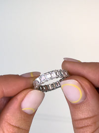 Emerald Cut Diamond Eternity Band