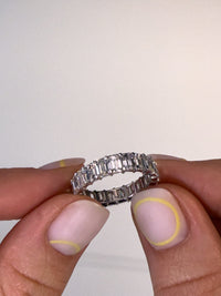 Emerald Cut Diamond Eternity Band