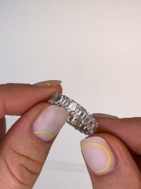 Emerald Cut Diamond Eternity Band