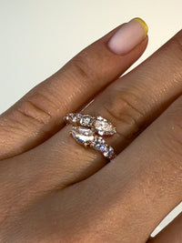 Double Pear Wrap Diamond Ring
