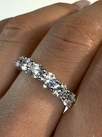 Round Brilliant Diamond 1/2 Eternity Band