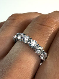 Round Brilliant Diamond 1/2 Eternity Band