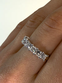 Princess Cut Diamond 1/2 Eternity Band