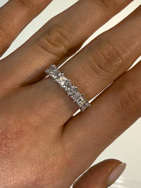 Princess Cut Diamond 1/2 Eternity Band