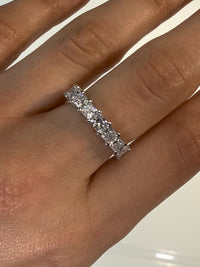 Princess Cut Diamond 1/2 Eternity Band