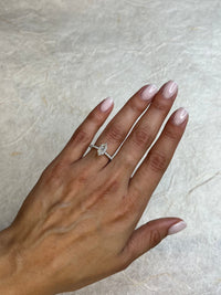 1.30 Carat Marquise Pavé Diamond Engagement Ring