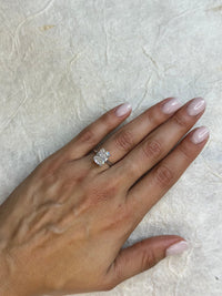 Radiant Solitaire Diamond Engagement Ring