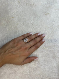 Oval Halo Diamond Engagement Ring