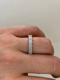 Princess Cut Diamond 1/2 Eternity Band