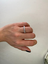 Round Brilliant Diamond 1/2 Eternity Band