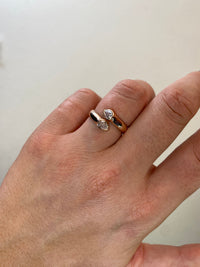 Pear Shape Toi et Moi Diamond Ring