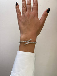 Spiral Diamond Tennis Bracelet