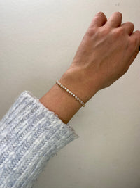 Three-Prong Diamond Tennis Bracelet