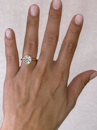 Round Brilliant Bezel Diamond Engagement Ring