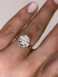 Round Brilliant Bezel Diamond Engagement Ring