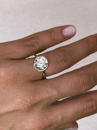 Round Brilliant Bezel Diamond Engagement Ring