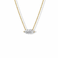 Marquise-Cut Diamond Solitaire Pendant