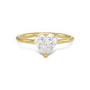 Heart-Shape Solitaire Diamond Engagement Ring