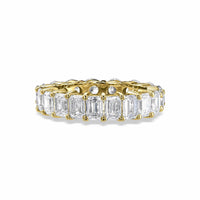1/2 Emerald Cut & 1/2 Round Brilliant Eternity Ring