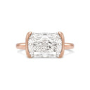 Radiant East-to-West Diamond Engagement Ring