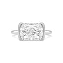 Radiant East-to-West Diamond Engagement Ring