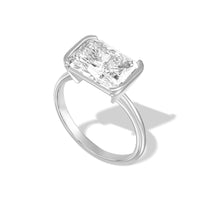 Radiant East-to-West Diamond Engagement Ring