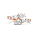 Double Pear Wrap Diamond Ring