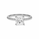 Princess Pavé Diamond Engagement Ring