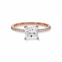 Princess Pavé Diamond Engagement Ring