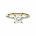 Princess Pavé Diamond Engagement Ring