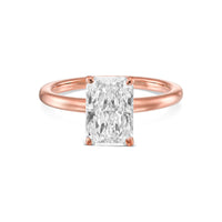 Radiant Solitaire Diamond Engagement Ring