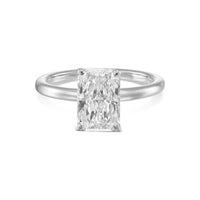 Radiant Solitaire Diamond Engagement Ring