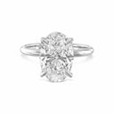 Oval Solitaire Diamond Engagement Ring