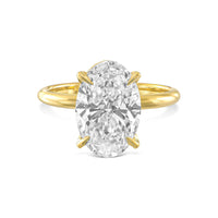 Oval Solitaire Diamond Engagement Ring