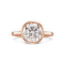 Round Brilliant Bezel Diamond Engagement Ring