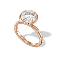 Round Brilliant Bezel Diamond Engagement Ring