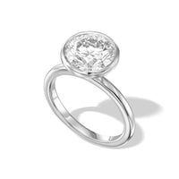 Round Brilliant Bezel Diamond Engagement Ring
