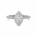 Marquise Halo Diamond Engagement Ring