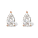 Pear Shape Diamond Stud Earrings