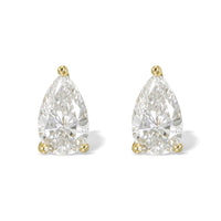 Pear Shape Diamond Stud Earrings