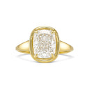 Elongated Cushion Bezel Diamond Engagement Ring