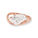 Tilted Pear-Shape Diamond Engagement Ring
