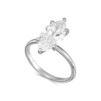 Marquise Solitaire Diamond Engagement Ring