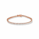 Three-Prong Diamond Tennis Bracelet