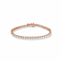 Three-Prong Diamond Tennis Bracelet
