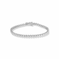 Three-Prong Diamond Tennis Bracelet